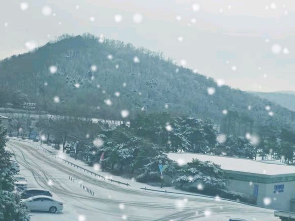 韩国下了初雪