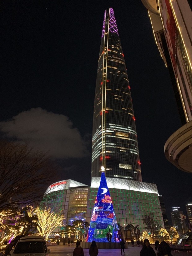 韩国第一高楼乐天大厦夜景